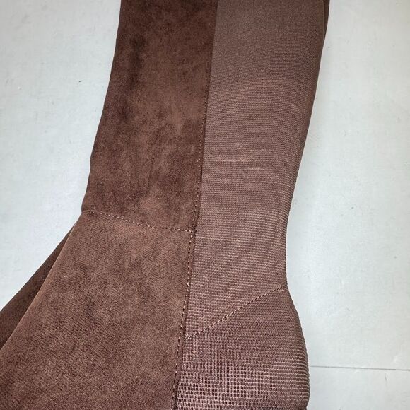 Charles David Womens 7 M Mocha Brown Easel Wedge Heel Zip Up Boots DISPLAY HX2 - Picture 2 of 5